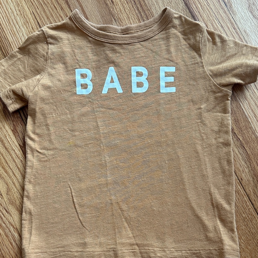 Little Co 4t Tan 'Babe' T-Shirt